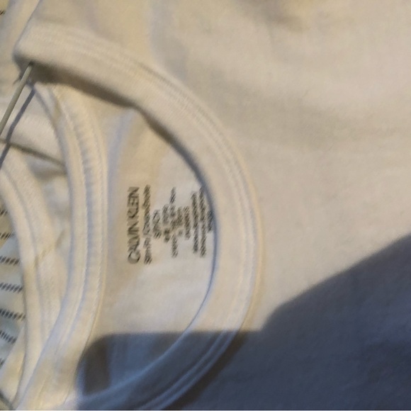 2 White Calvin Klein shirts size small- ships within 1 day - Picture 3 of 5